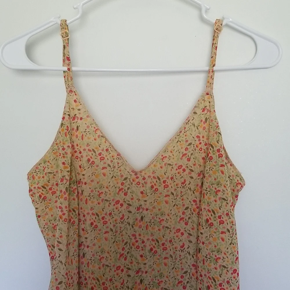 Vintage 90s Calvin Klein Floral Slip Dress - Picture 8 of 8